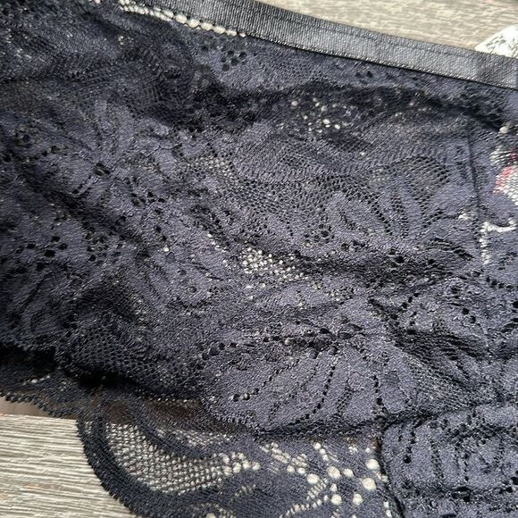 Free People Last Dance Brief Undies Black Lace Large - Picture 5 of 7